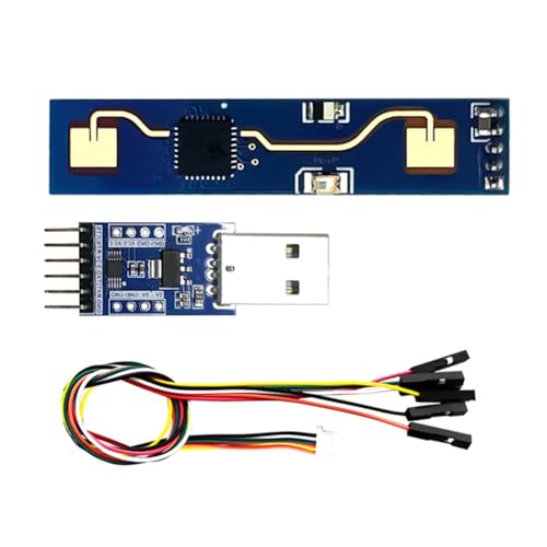 Tdkjfoutr LD2410B 24-GHz-Radarmodul Zur Erfassung Menschlicher Anwesenheit mit BT + CH340-Adapter + Kabel 5 V LD2420 Millimeterwellen-Bewegungssensor Langlebige Einfache Installation von Tdkjfoutr
