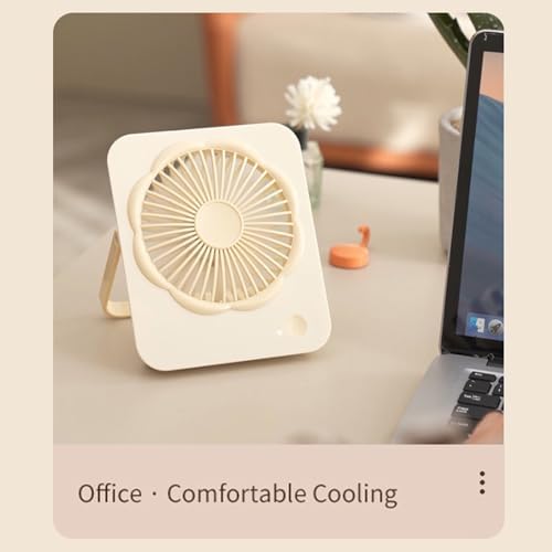 Tdkjfoutr Leiser Handventilator, Leiser Zirkulationsventilator, Mini-Tischventilator, Gelb von Tdkjfoutr