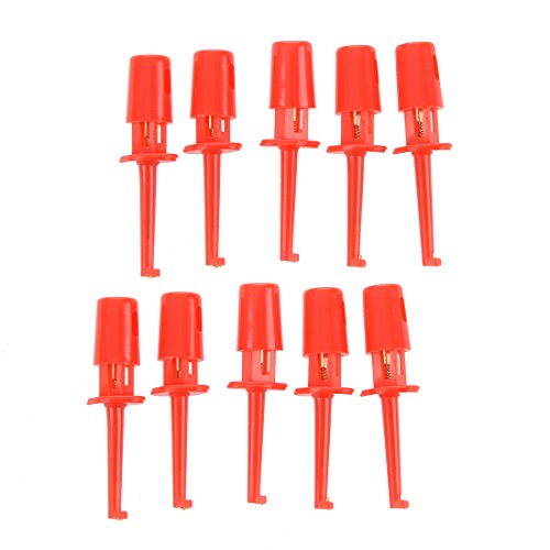 Tdkjfoutr Rot Multimeter Leitung Draht Test Haken Clip Set 10 Stueck von Tdkjfoutr