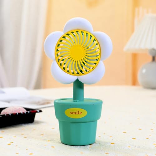 Tdkjfoutr Tragbarer USB-Ventilator, Ladeventilator, Handventilator, Mini-Ventilator, Süßer Stil für Geburtstagsgeschenke, Gelb von Tdkjfoutr