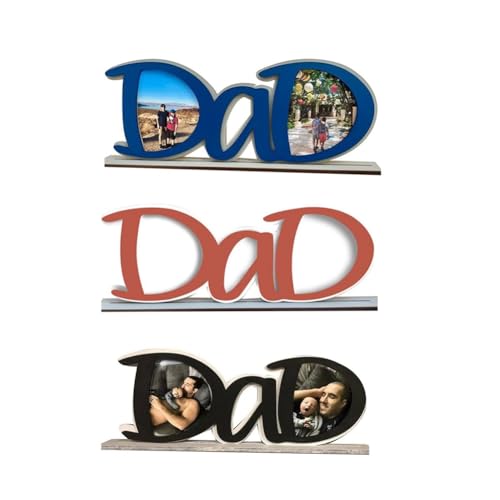 Tdkjfoutr Vatertags-Fotorahmen, Bilderrahmen in Buchstabenform, Foto für die Familie des Vaters, Zur Anzeige auf Dem Tisch, Vatertagsgeschenk, B Tdkjfoutr Vatertags-Fotorahmen, Bilderrahmen in Buchstabenform, Foto für die Familie des Vaters, Zur Anzeige auf Dem Tisch, Vatertagsgeschenk, B von Tdkjfoutr