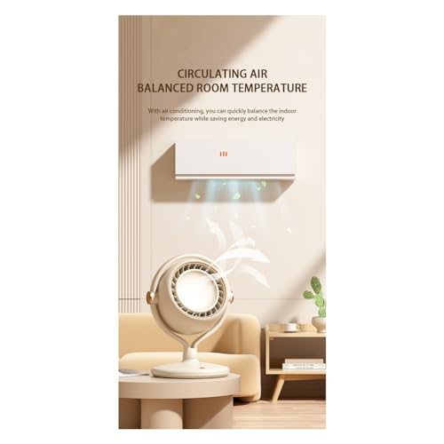 Tdkjfoutr Vertikaler Ventilator, Multifunktions-Lithiumbatterie mit Hoher Kapazität und 2400 MAh, Tragbarer Dauerventilator mit Wirkungsgrad, von Tdkjfoutr