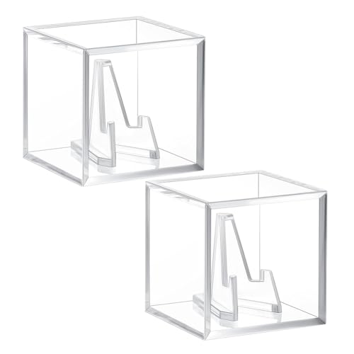 Tdkjfoutr Vitrine für Meisterschaftsringe, Durchsichtige Vitrine Aus Acryl, Mini-Staffelei Aus Acryl, Challenge-Münzenhalter von Tdkjfoutr