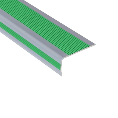 Treppenkante PVC Rutschfeste Dekorative Stufenleisten Selbstklebende Flexible Schutzpolster für Stufennase Für Innen und Außen Geeignet(Green,10m/395in/32.92ft) von Tdsmyxgs