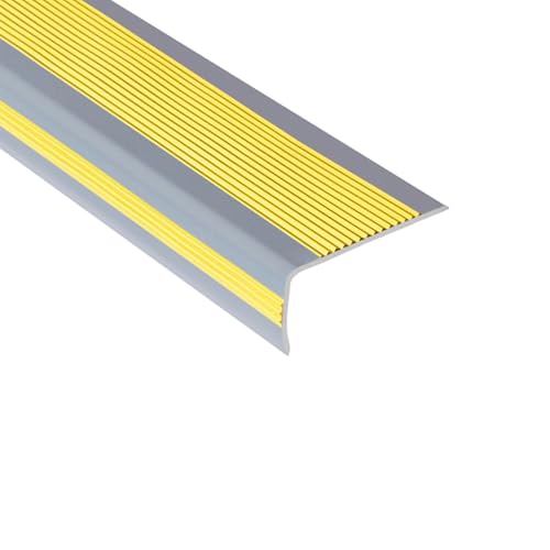 Treppenkante PVC Rutschfeste Dekorative Stufenleisten Selbstklebende Flexible Schutzpolster für Stufennase Für Innen und Außen Geeignet(Yellow,15m/591in/49.21ft) von Tdsmyxgs