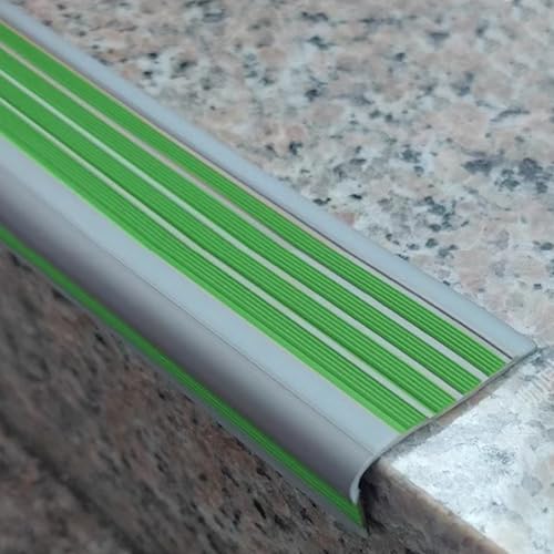 Treppenkantenstreifen, Leuchtende Selbstklebende Anti-Rutsch-Treppenschutzstreifen, Flexible Stufenkanten-Dekorstreifen, Einsetzbar Im Innen- Und Außenbereich(Green,9.4m/370in/30.83ft) von Tdsmyxgs