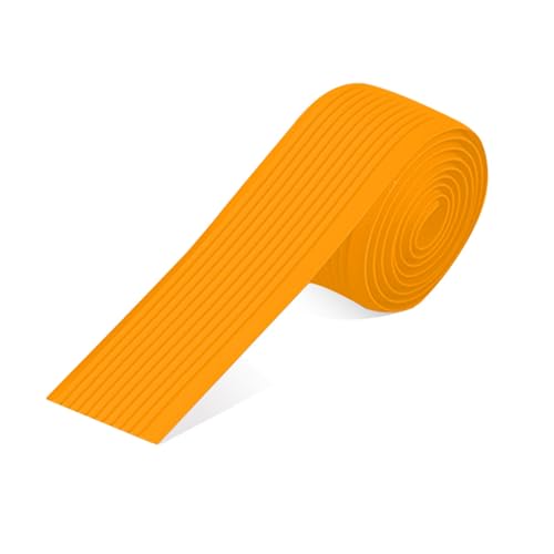 Treppenkantenstreifen, PVC-Gummi-Nasenstreifen, Flexible Treppenkantenstreifen, Rutschfest Und Schwer Entflammbar, Können Im Innen- Und Außenbereich Verwendet Werden(Orange,9.65m/380in/31.67ft) von Tdsmyxgs