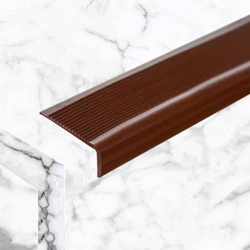 Treppenstufen, L-förmige Selbstklebende Stufenkantenverkleidung Aus PVC, Wasserdicht Und Schwer Entflammbar, Für Den Innen- Und Außenbereich Geeignet(Brown,8.38m/330in/27.5ft) von Tdsmyxgs