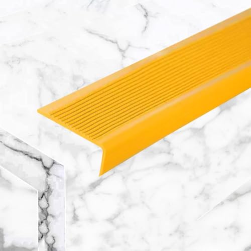 Treppenstufen, L-förmige Selbstklebende Stufenkantenverkleidung Aus PVC, Wasserdicht Und Schwer Entflammbar, Für Den Innen- Und Außenbereich Geeignet(Orange,8.13m/320in/26.67ft) von Tdsmyxgs