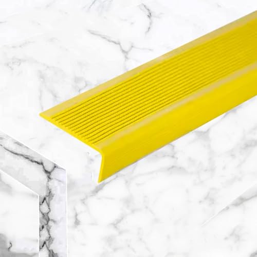 Treppenstufen, L-förmige Selbstklebende Stufenkantenverkleidung Aus PVC, Wasserdicht Und Schwer Entflammbar, Für Den Innen- Und Außenbereich Geeignet(Yellow,6.86m/270in/22.5ft) von Tdsmyxgs