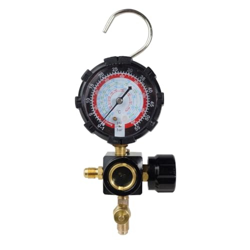 Tdyatocept Manometer für die Oberseite R410A R22 R404A Kollektoranzeige mit Steuerventil zum Laden von Kühlmitteln in Klimaanlagen von Tdyatocept