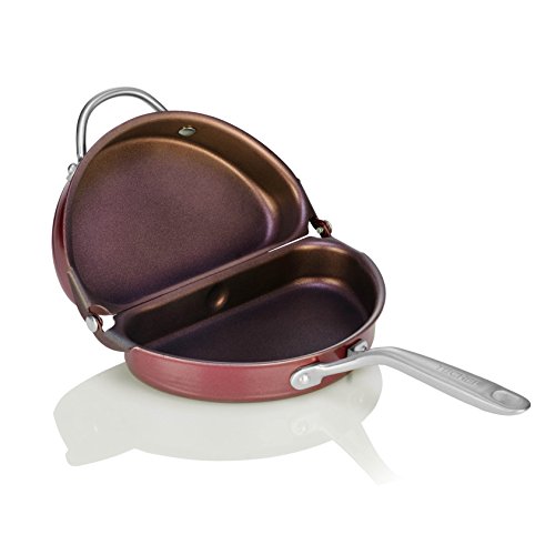 TECHEF Specialty Cookware Frittata Omelettpfanne (PFOA-frei), ofen-und spülmaschinenfest, hergestellt in Korea, Aluminium Edelstahl, violett, Standard von TeChef