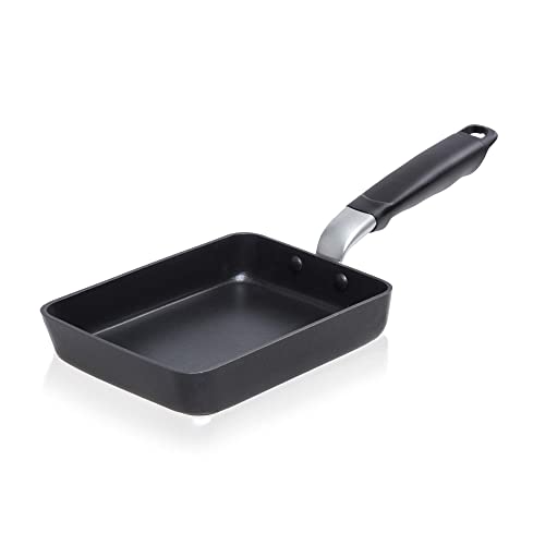 TECHEF - Tamagoyaki Japanische Omelettpfanne/Eierpfanne, PFOA-frei, spülmaschinenfest, induktionsgeeignet, hergestellt in Korea (Schwarz/Medium) von TeChef
