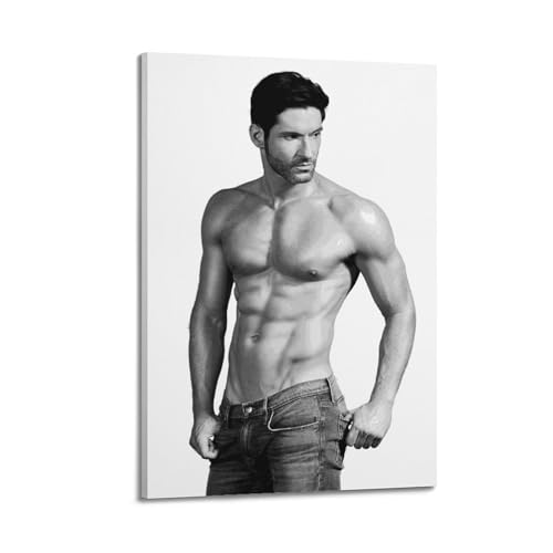 TeDe Der berühmte Schauspieler Tom Ellis 2, dekoratives Gemälde, Druck, Leinwand, Wandkunst, Wohnzimmer, Schlafzimmer, Poster, Gemälde, 30 x 45 cm, Rahmenstil-2 TeDe Der berühmte Schauspieler Tom Ellis 2, dekoratives Gemälde, Druck, Leinwand, Wandkunst, Wohnzimmer, Schlafzimmer, Poster, Gemälde, 30 x 45 cm, Rahmenstil-2 von TeDe