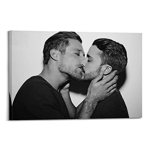 TeDe Ken Duken und Kostja Ullmann 2 Kunst Wohnzimmer Schlafzimmer Poster Gemälde Dekorative Malerei Druck Leinwand Wand 20 x 30 cm Rahmen Stil von TeDe
