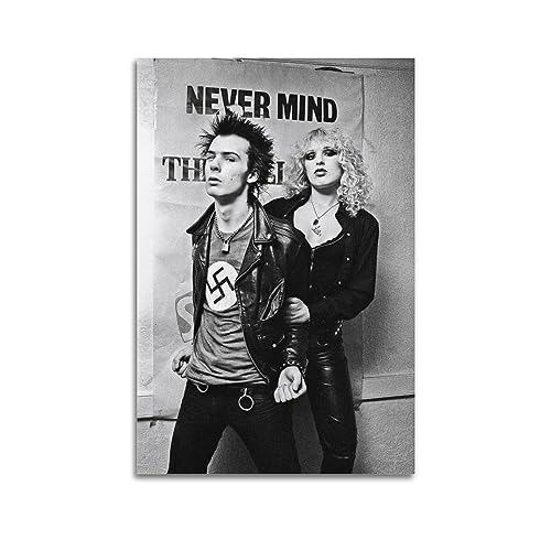 TeDe Sid Vicious Nancy Spungen Kunst Wohnzimmer Schlafzimmer Poster Gemälde Dekoratives Gemälde Druck Leinwand Wand 30 x 45 cm ungerahmt von TeDe