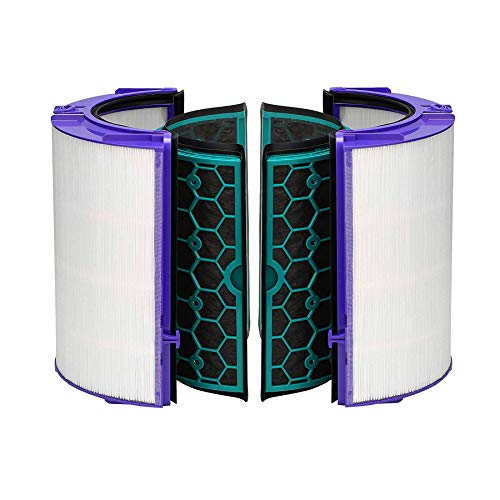TeKeHom TP04 Filter für Dyson DP04 HP04 Pure Cool Purifier Fan Glas HEPA Filter & Innen Aktivkohlefilter Ersatz für 969048-02 von TeKeHom