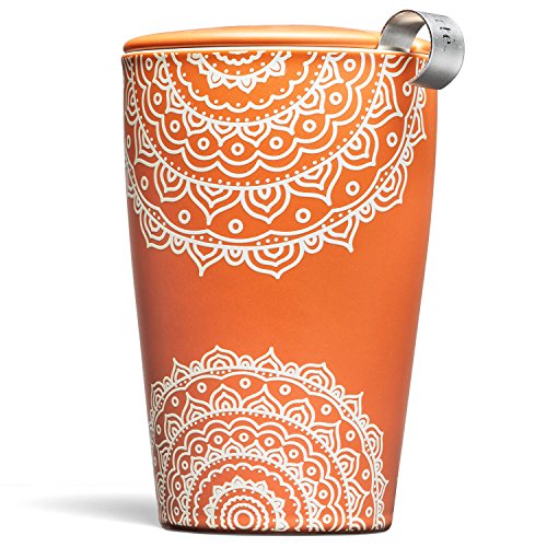 Tea Forte Kati Cup Chakra, Keramik-Tee-Ei, Tasse mit Teesieb und Deckel für losen Tee von Tea Forte