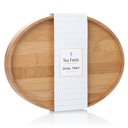 Tea Forte Bamboo Oval Tea Serving Tray by Tea Forte von Tea Forte