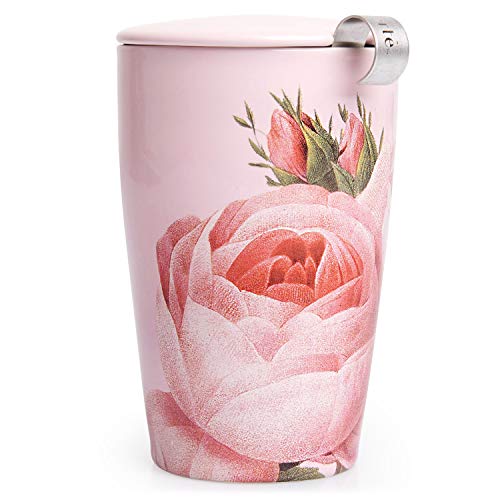 Tea Forte Kati Cup Jardin Tee-Ei aus Keramik mit Teesieb und Deckel für losen Tee von Tea Forte