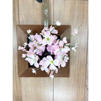 Mini-Kirschblütenkranz, Sommertürkranz, Haustürkranz, Sommerkranz, Türkranz, Frühlingskranz, Rosa Kranz, Kranz Für Tür von TeaCakesandPosies