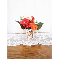 Orange Hortensie Seidenblumen-Arrangement Fuchsbecher-Mittelstück Orange Hortensie Seidenblumen-Arrangement Fuchsbecher-Mittelstück von TeaCakesandPosies