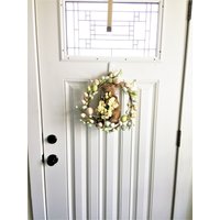 Osterhasenkranz Pastell Eier & Narzissenblüten, Frühling Tür Dekor Osterhasenkranz Pastell Eier & Narzissenblüten, Frühling Tür Dekor von TeaCakesandPosies