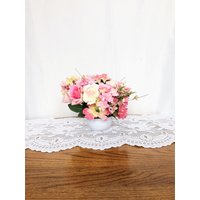 Rosa Rose Seidenblumenarrangement Sommer Herzstück Rosa Rose Seidenblumenarrangement Sommer Herzstück von TeaCakesandPosies