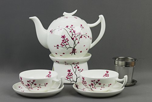 Teeservice Cherry Blossom 2 Personen Jumbo von TeaLogic - Cherry Blossom