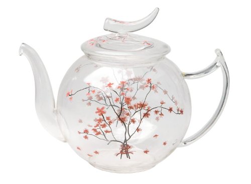 Glas Teekanne Cherry Blossom 1,2l - TeaLogic von TeaLogic - White Cherry