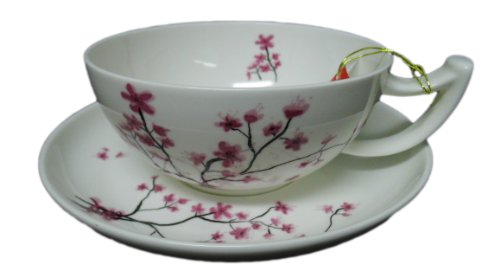 Tea Logic - Jumbotasse mit Untertasse Cherry Blossom 0.3L von TeaLogic - White Cherry