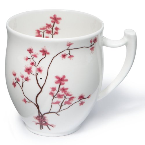 Tea Logic - Porzellan Becher Set „CHERRY BLOSSOM“ (1 Set = 2 Becher) von TeaLogic - White Cherry