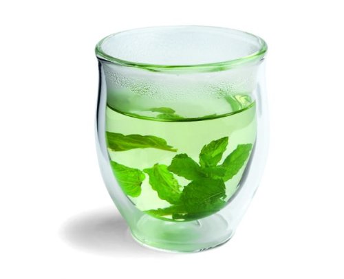 Tealogic Doppelwandiger Glasbecher Epsilon mundgeblasen von TeaLogic - White Cherry