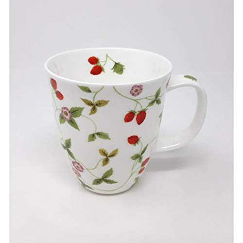 Tasse, Becher Mirella Erdbeeren für 350ml Porzellan weiß rot grün TeaLogic von TeaLogic - White Cherry
