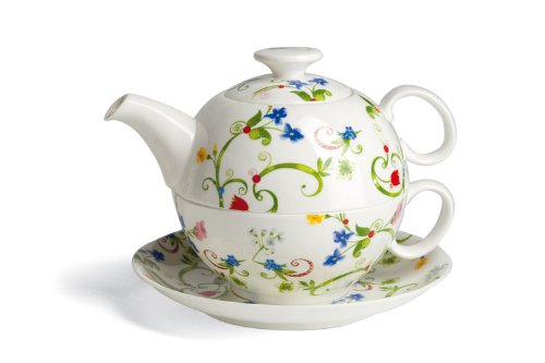 Tea for one - Fleurette - TeaLogic Fine Bone China von TeaLogic - White Cherry