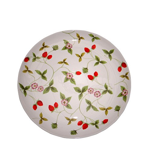 Kuchenteller Desserteller Mirella Erdbeeren Ø 19cm weiß grün Porzellan TeaLogic von TeaLogic - White Cherry