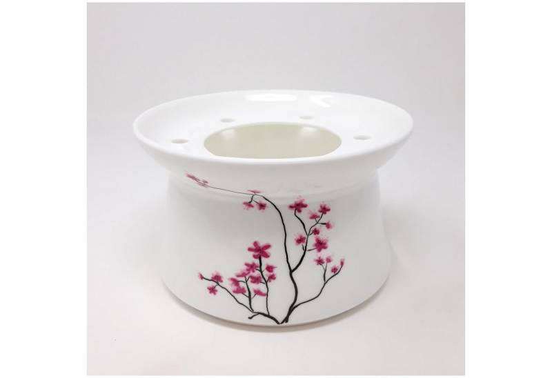 TeaLogic Stövchen Weiß, Durchmesser 14.7 cm, Spülmaschinengeeignet, Weiß, Motiv: Kirschblüten TeaLogic Stövchen Weiß, Durchmesser 14.7 cm, Spülmaschinengeeignet, Weiß, Motiv: Kirschblüten von TeaLogic