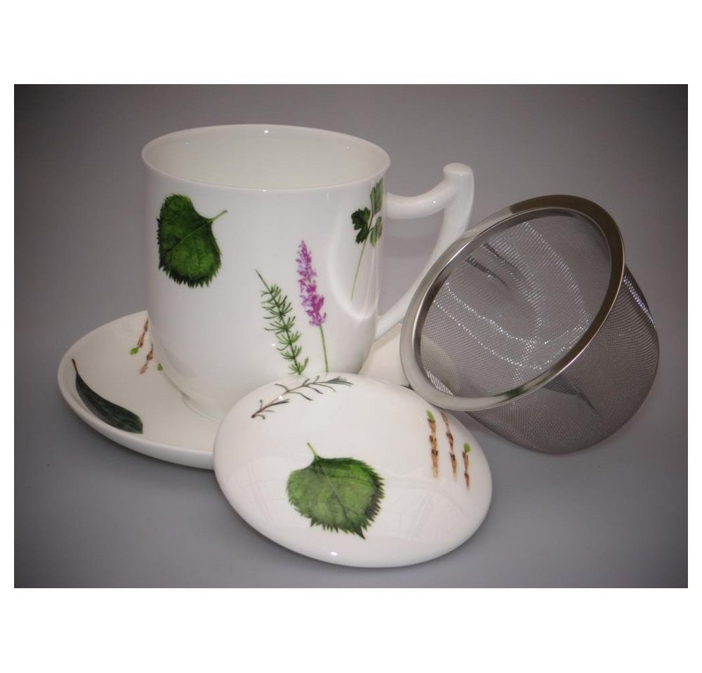 TeaLogic Tasse, Porzellan, Weiß H:10.5cm D:9.5cm Porzellan von TeaLogic