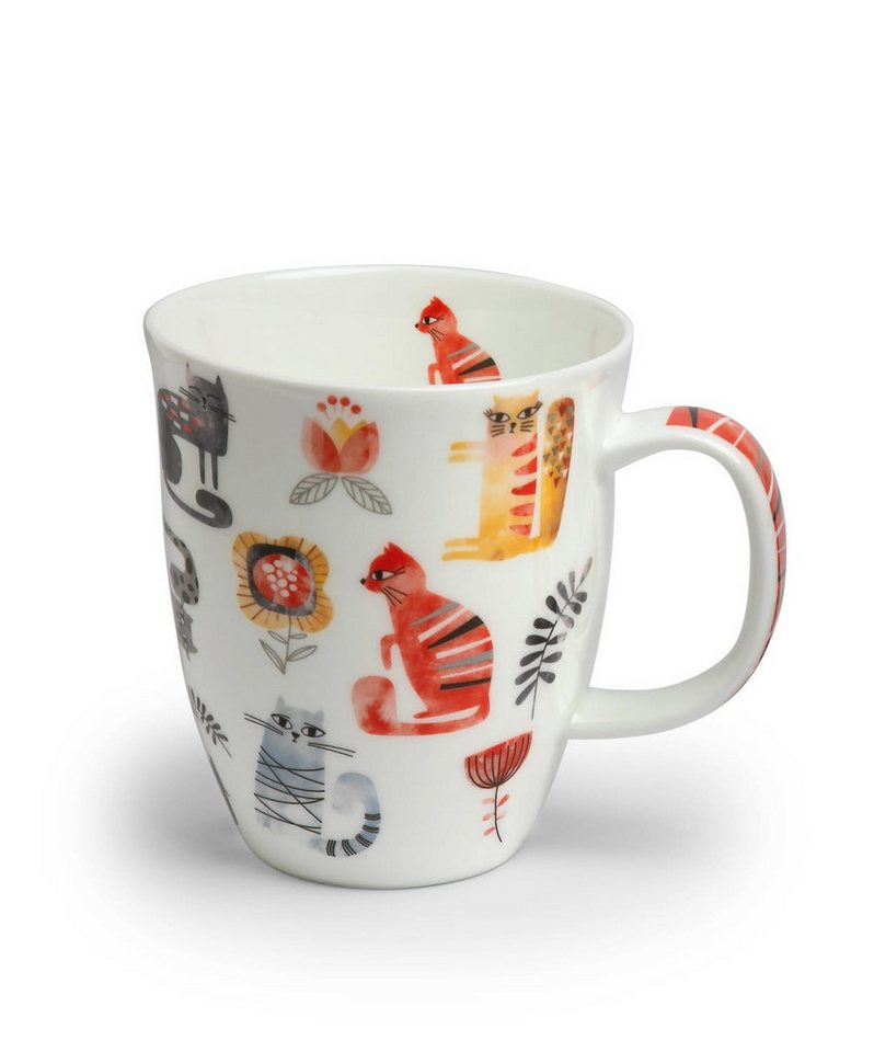 TeaLogic Tasse Kira, Porzellan, Spülmaschinengeeignet, Mehrfarbig, Motiv: Katze von TeaLogic