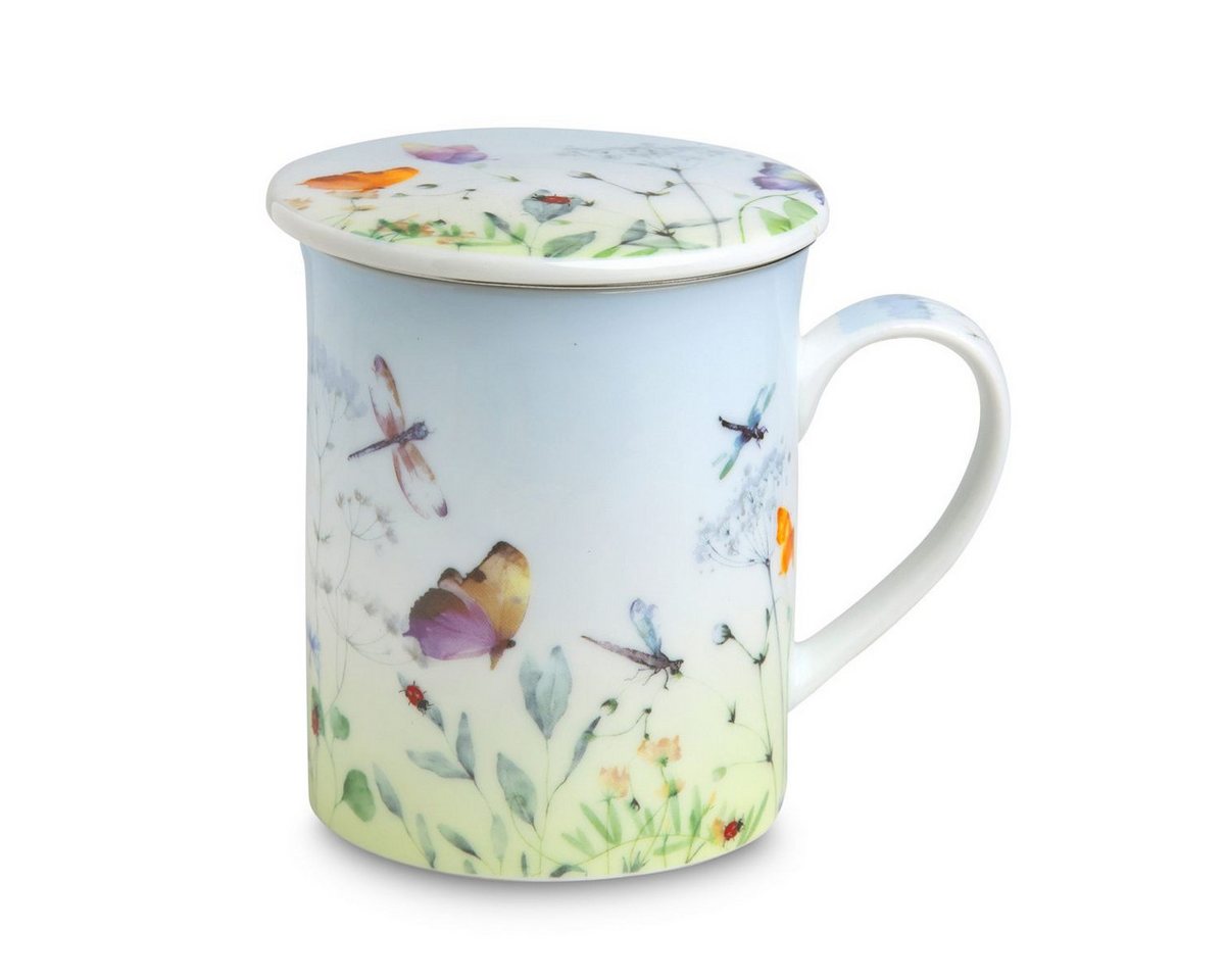 TeaLogic Tasse Papillon Teetasse mit Sieb und Deckel Porzellan im Geschenkkarton, 3-tlg. TeaLogic Tasse Papillon Teetasse mit Sieb und Deckel Porzellan im Geschenkkarton, 3-tlg. von TeaLogic