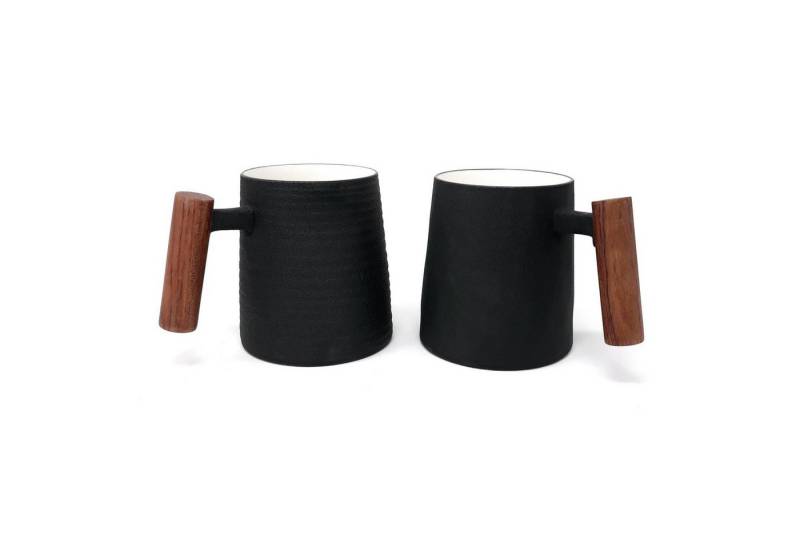 TeaLogic Tasse Schwarz, Durchmesser 9.5 cm, Porzellan von TeaLogic