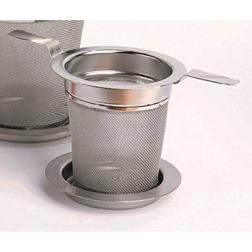 Teesieb Teefilter mit Abtropftablett Edelstahl Ø 6cm spülmaschinenfest TeaLogic Teesieb Teefilter mit Abtropftablett Edelstahl Ø 6cm spülmaschinenfest TeaLogic von TeaLogic - White Cherry