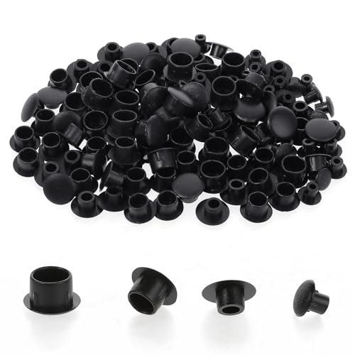120 Stück Abdeckkappen Für Bohrlöcher, Schraubenabdeckung Schwarz Schraubenabdeckung Selbstklebend Schraubenabdeckung Für Nagellöcher, Schraubenlöcher (5mm/6mm/8mm/10mm) (Schwarz) von Teaaha