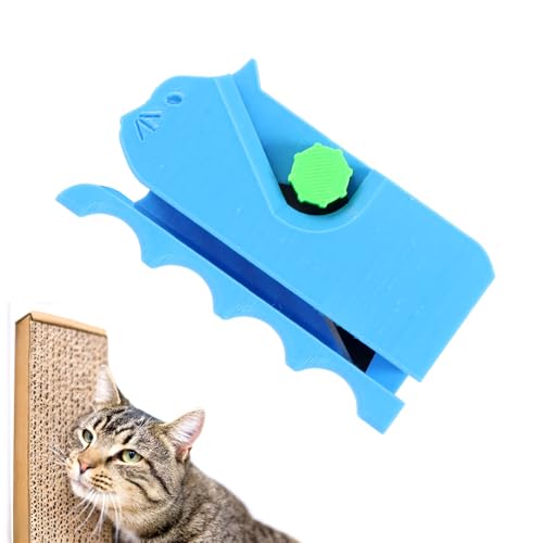 Teaaha Cutter für Katzenkratzer, Kreative Katze Kratzbrett Katzen Kratzen Karton Cutter 3D Gedruckt Kätzchen Geformte Karton Schneidewerkzeug für DIY Projekte von Teaaha