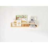 Kinderzimmer Bücherregal - Deko | Buch Display Montessori Regal Aus Holz von TeaandBiscuitShop