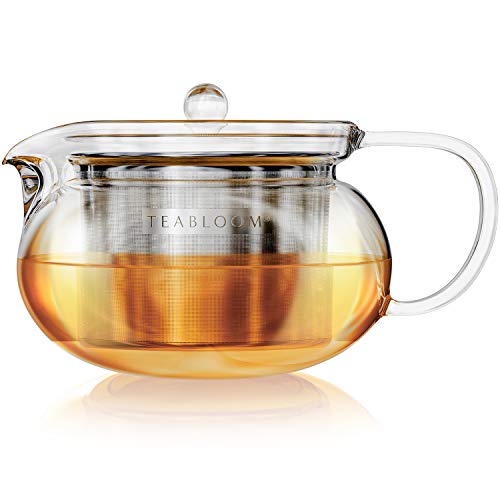 Teabloom Kyoto 2-in-1 Teekanne und Teekessel/Tee-Zubereiter - Teekanne mit abnehmbarem losem Teefilter geeignet für Herdplatte und Mikrowelle - 2-3 Tassen Kapazität / 700 ml Teabloom Kyoto 2-in-1 Teekanne und Teekessel/Tee-Zubereiter - Teekanne mit abnehmbarem losem Teefilter geeignet für Herdplatte und Mikrowelle - 2-3 Tassen Kapazität / 700 ml von Teabloom