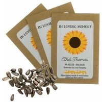 Personalisierte Beerdigung Sonnenblumenkerne Päckchen Umschläge Mit Samen - Erinnerung Andenken von TeachCraftReadRepeat