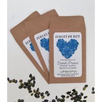Personalisierte Beerdigung Vergissmeinnicht Blumen Samen Pakete Umschläge Mit - Erinnerung Gastgeschenke Andenken von TeachCraftReadRepeat