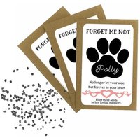 Personalisierte Haustier Hund Erinnerung Vergissmeinnicht Blumensamen Päckchen - Umschläge Mit Samen Andenken von TeachCraftReadRepeat