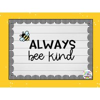 Pinnwand Buchstaben | Bienenkind Klassenzimmer Dekor Biene Motiv Sei Freundlich Inspirierendes Zitat von TeachWithMrsTownsend